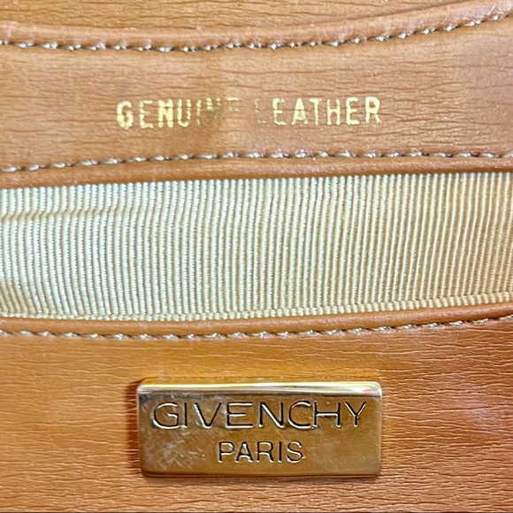 Givenchy Brown Leather Vintage Top Handle Logo Bag - Picture 8 of 11